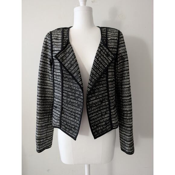 Milly Open Front Wool Blend Tweed Jacket - Picture 4 of 14